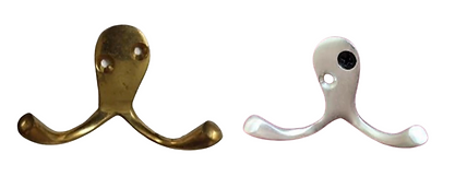 BRASS DOUBLE HOOK